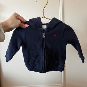 vintage ralph lauren baby zip up sweater